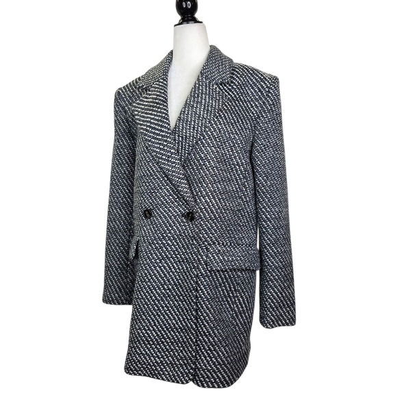 Express tweed Mid length double breasted  coat - Picture 5 of 15